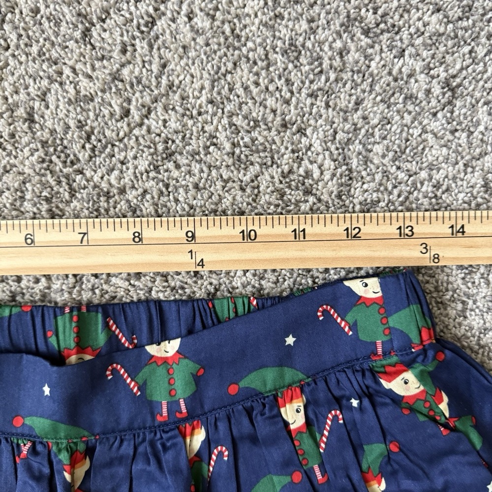 ModCloth Holiday Navy Elf‎ With Candycane Retro Full Skirt Pockets Size Small - Picture 6 of 10